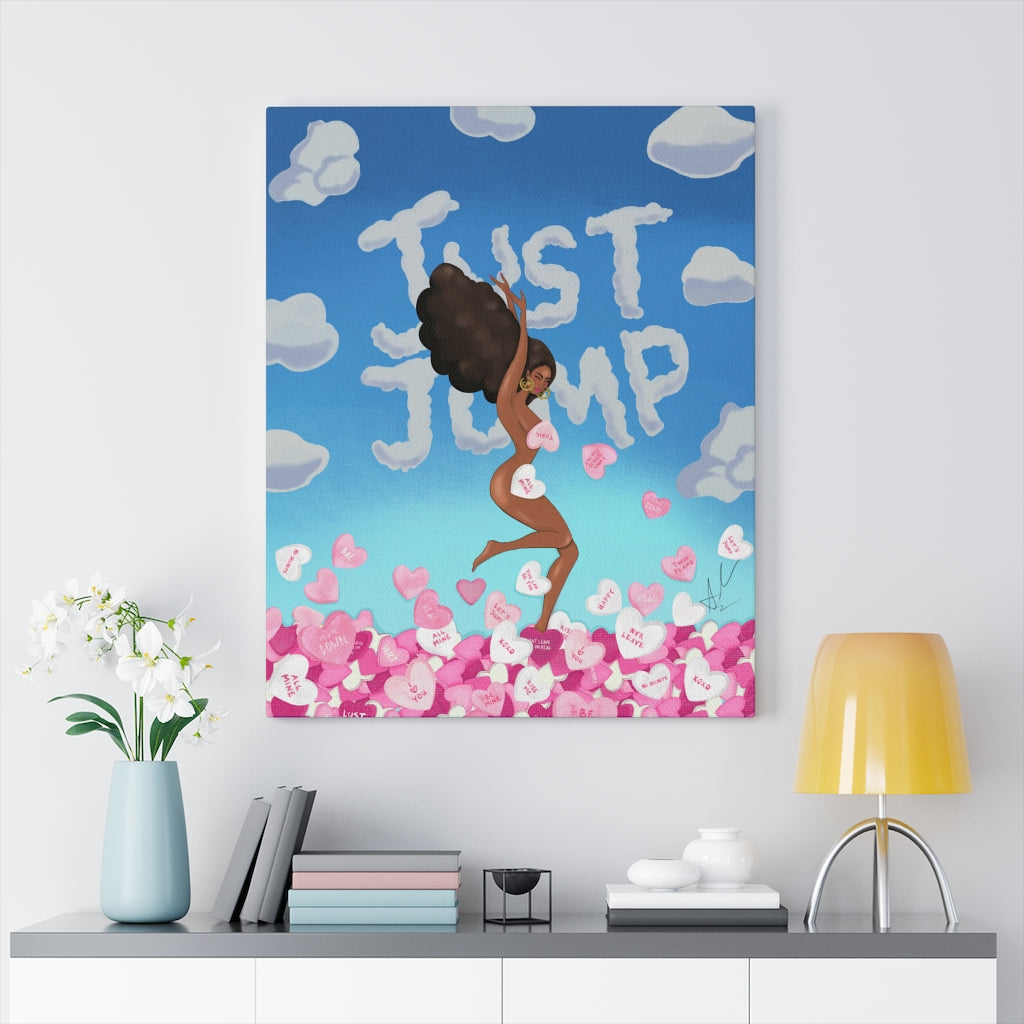 Just Jump Canvas Print