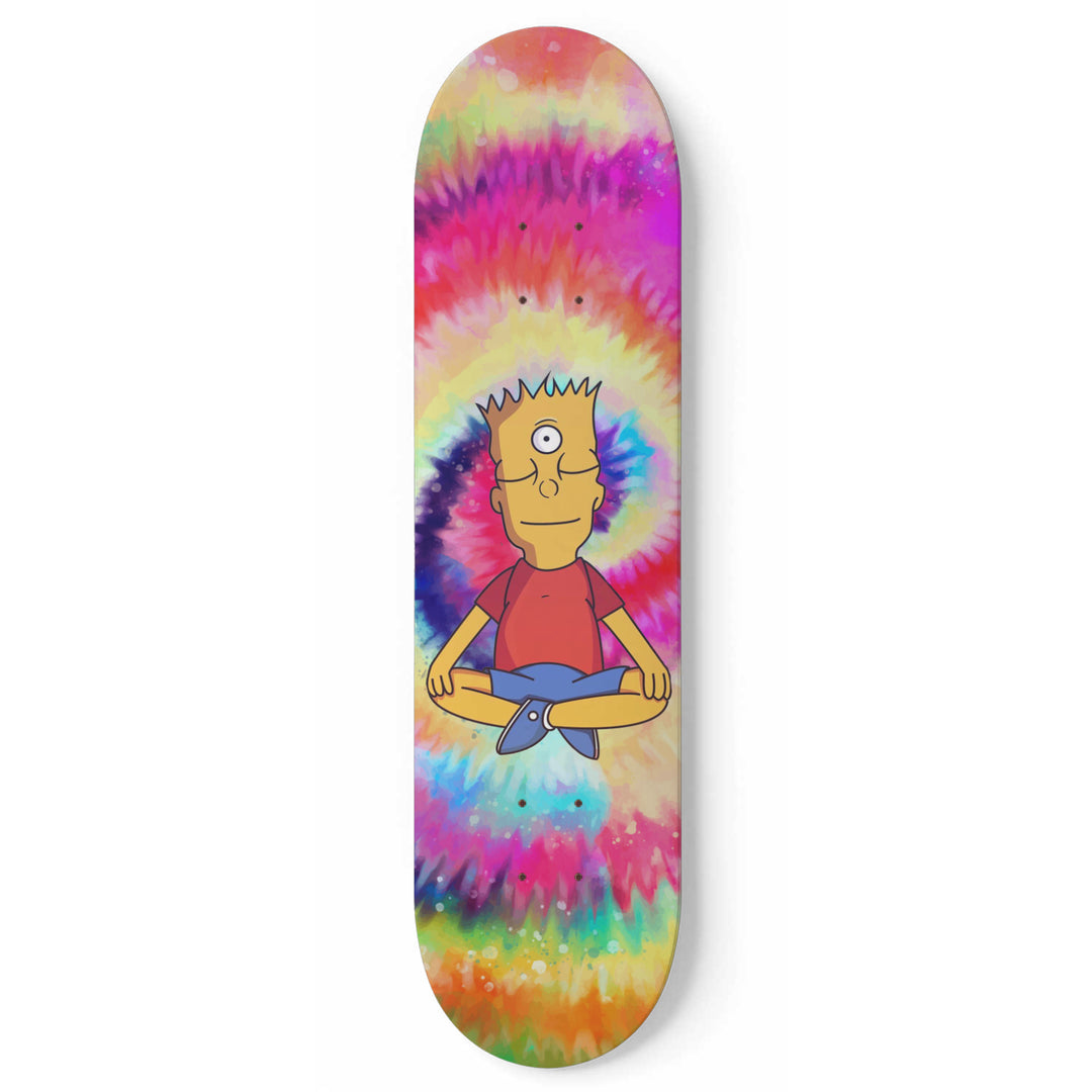 Bart In The Zone - Skateboard