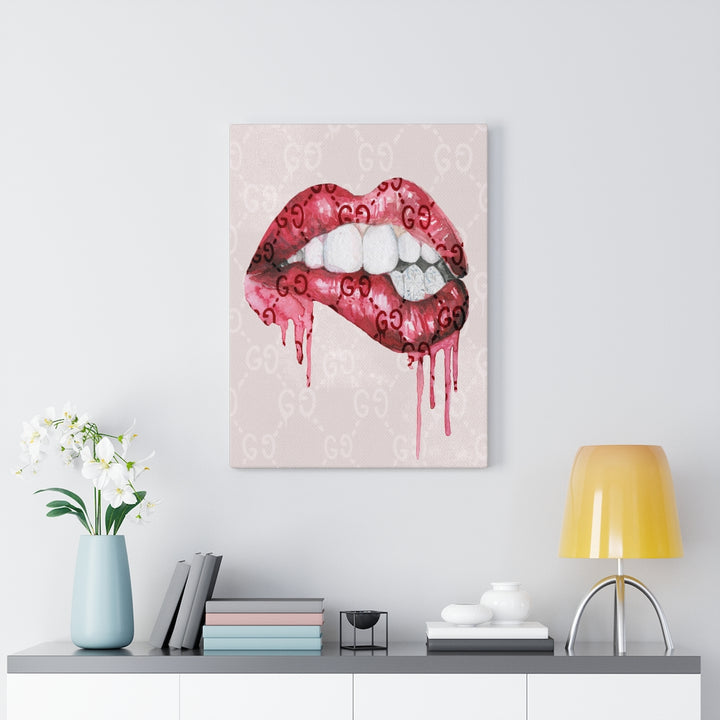 Designer Kisses Canvas Print