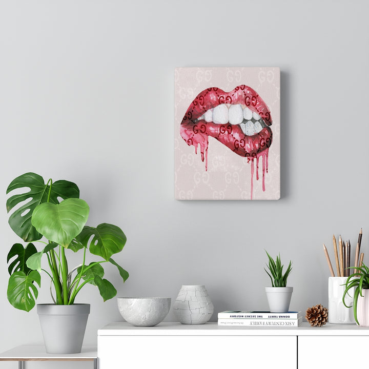 Designer Kisses Canvas Print