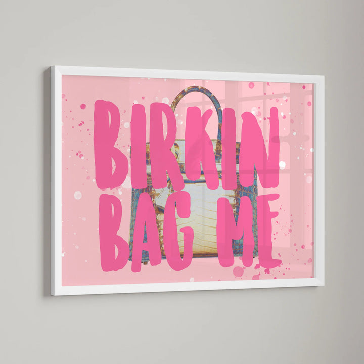Pink Birkin Purse | Wall Art