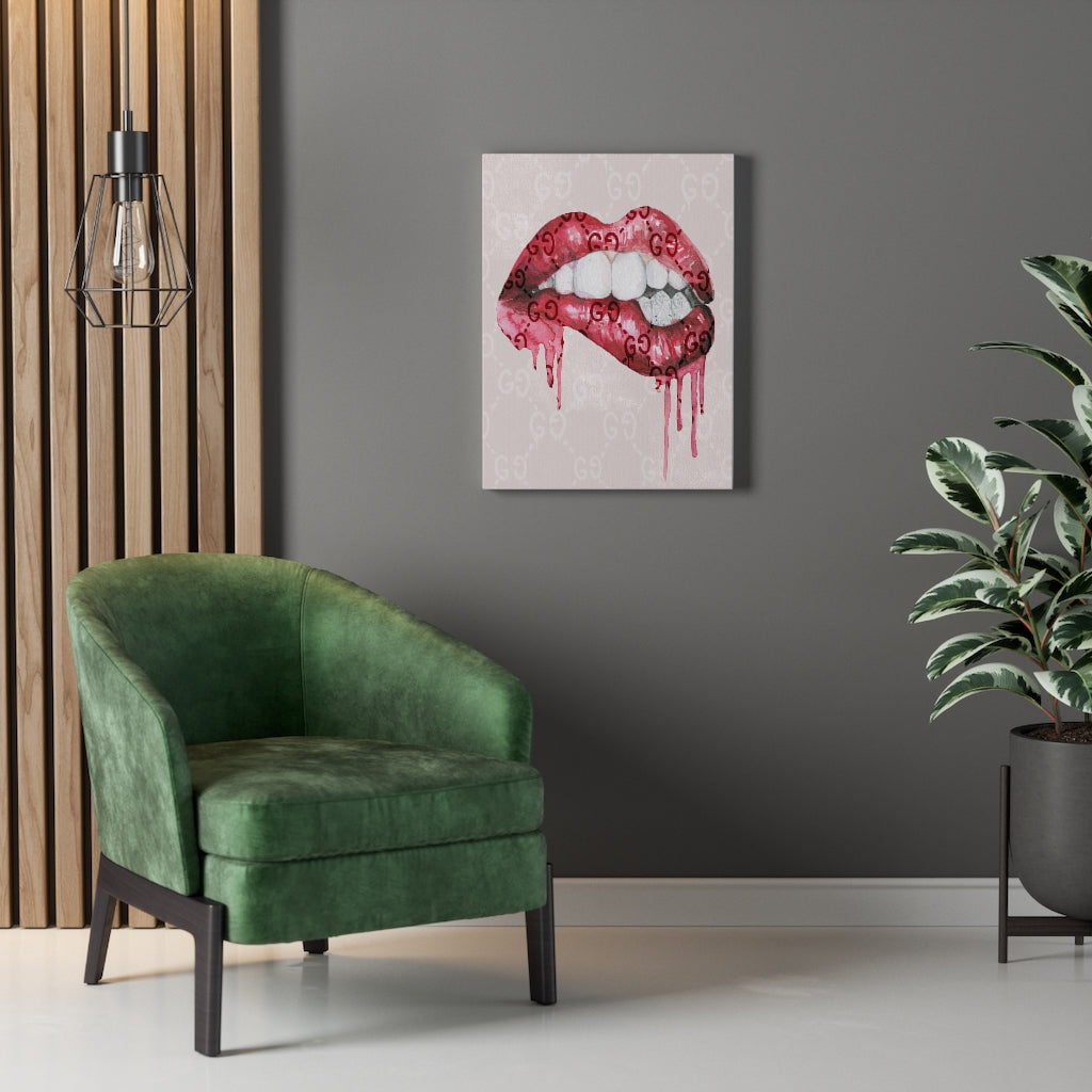 Designer Kisses Canvas Print