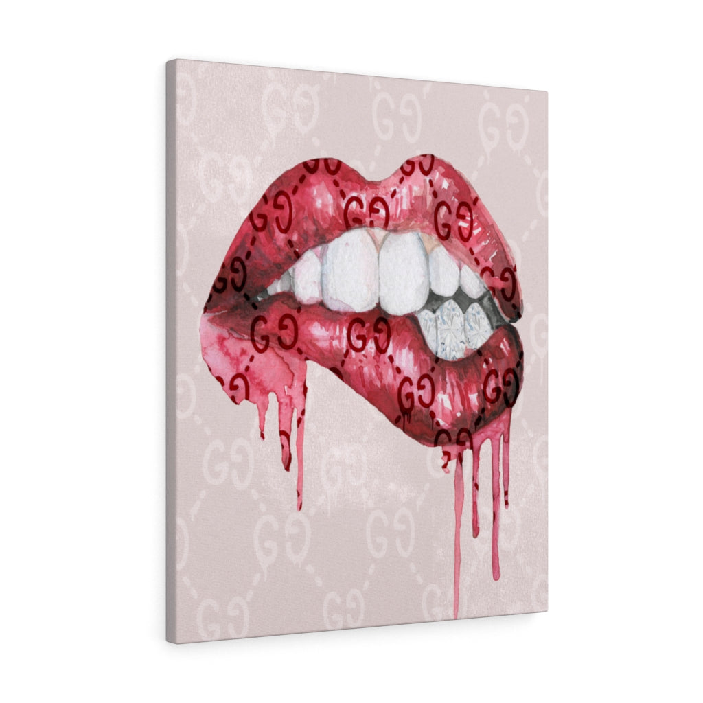 Designer Kisses Canvas Print