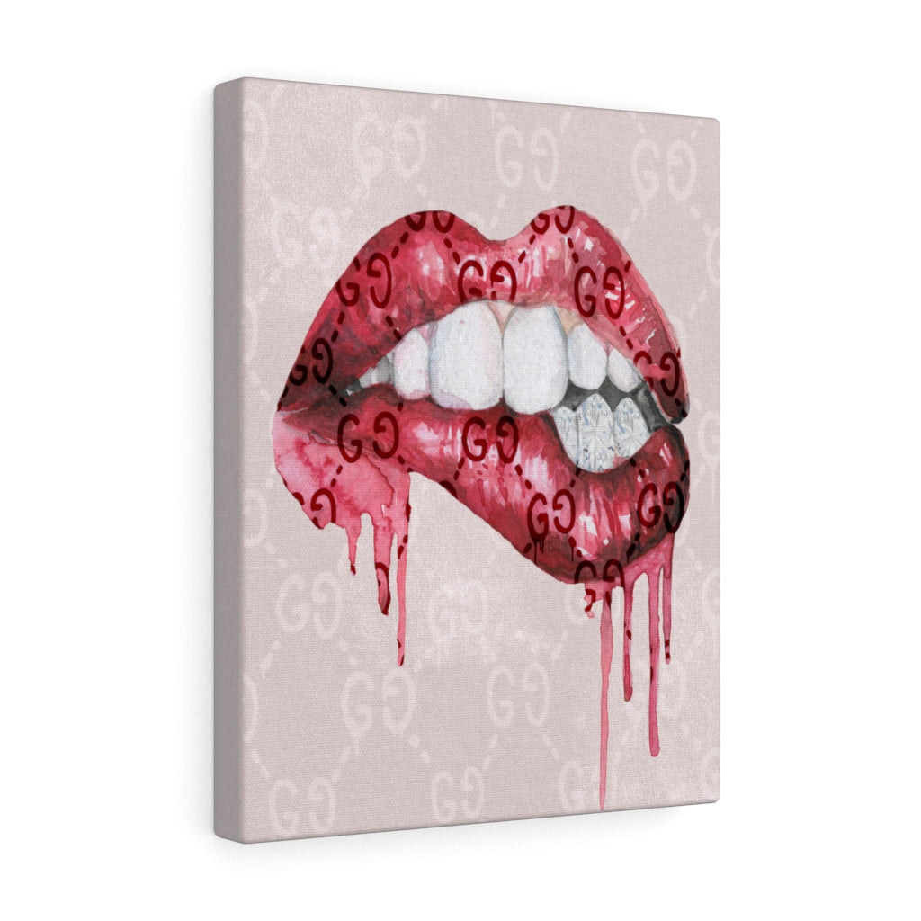 Designer Kisses Canvas Print