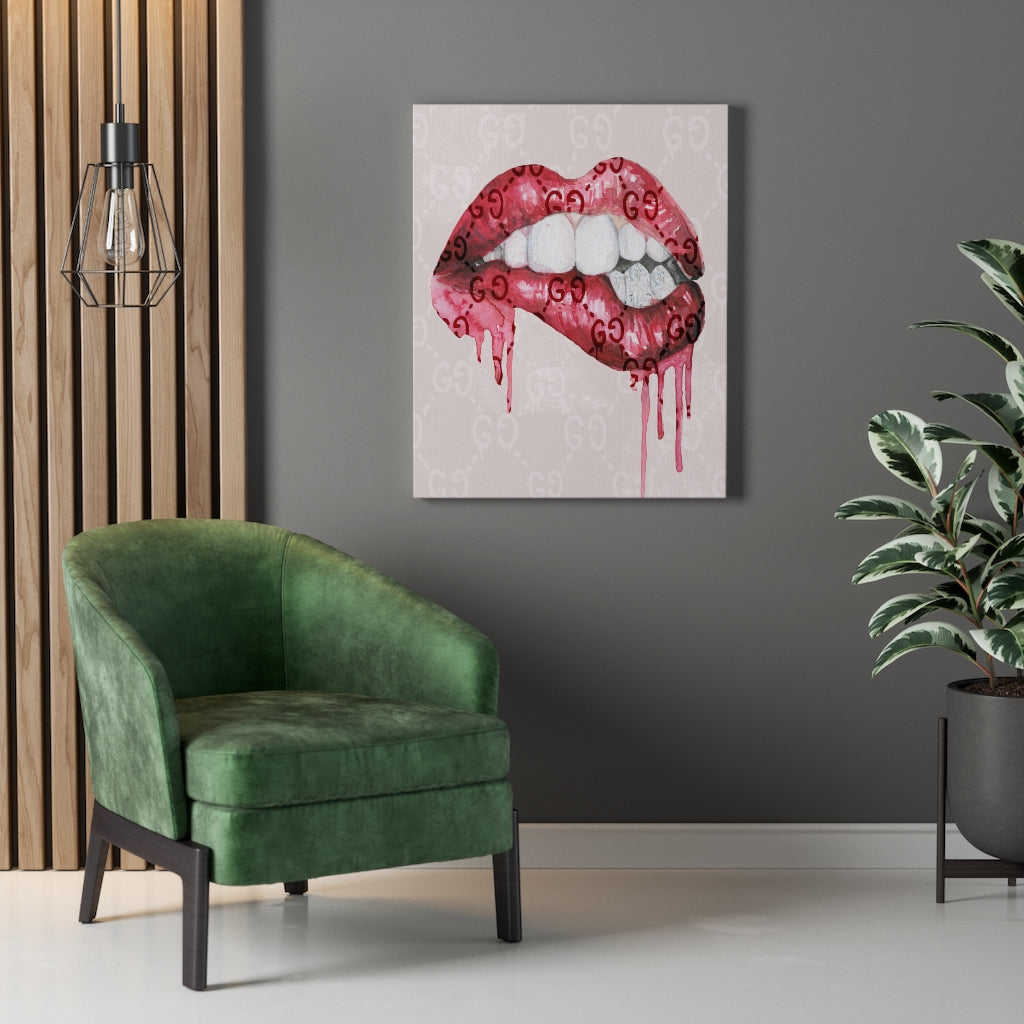 Designer Kisses Canvas Print