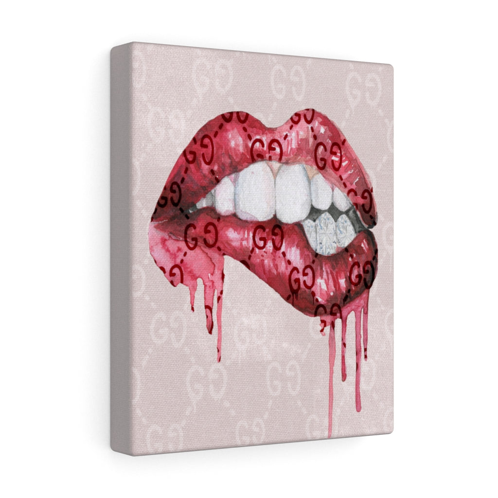 Designer Kisses Canvas Print